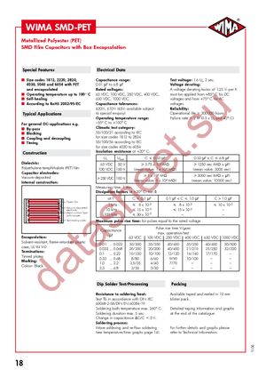 SMD-PET1812-.068/100/10 BP330 datasheet  